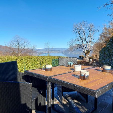 Entre Lac Et Montagne, Chaleureuse Maison 3 Pieces Avec Tres Belle Vue Lac D'Annecy. Terrasse, Jardin, Parking, Cheminee, Barbecue …. Saint-Jorioz ภายนอก รูปภาพ
