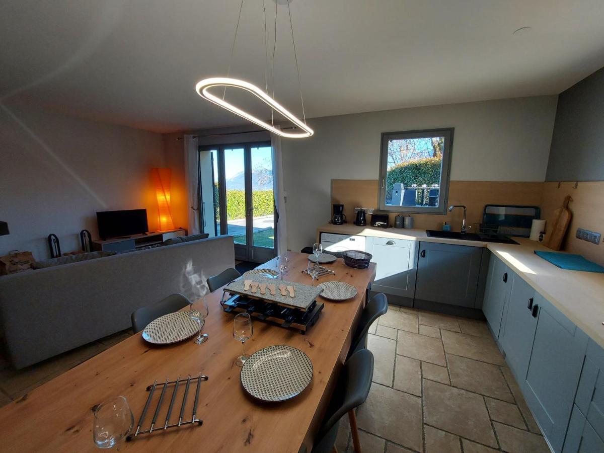 Entre Lac Et Montagne, Chaleureuse Maison 3 Pieces Avec Tres Belle Vue Lac D'Annecy. Terrasse, Jardin, Parking, Cheminee, Barbecue …. Saint-Jorioz ภายนอก รูปภาพ